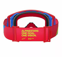 Alpinestars 2025 Goggles Supertech Corp Red Black Clear