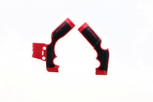 Acerbis X-Grip Frame Protector Guards Red Black For Gas Gas MC 65 2021-2023