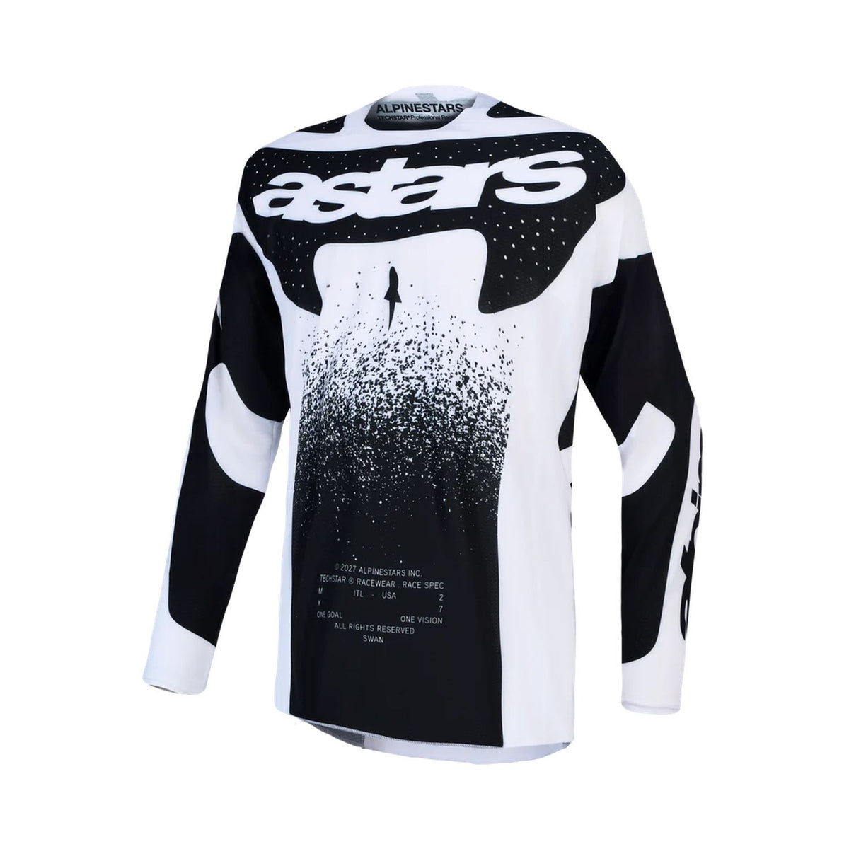 Alpinestars 2027 Techstar Swan MX Jersey White Black