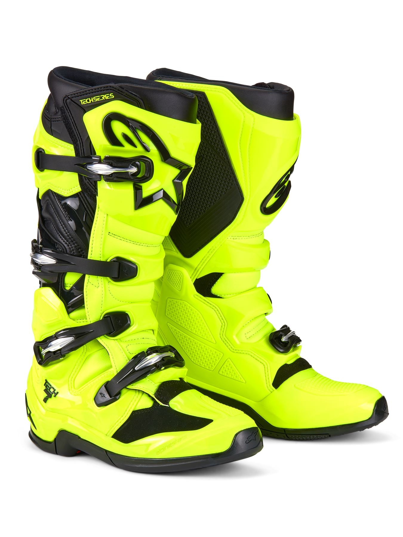 Alpinestars 2026 Tech 7 Motocross Boots Yellow Fluo Black