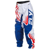 Fly Racing 2025 Youth F-16 Motocross Pants Red White Blue