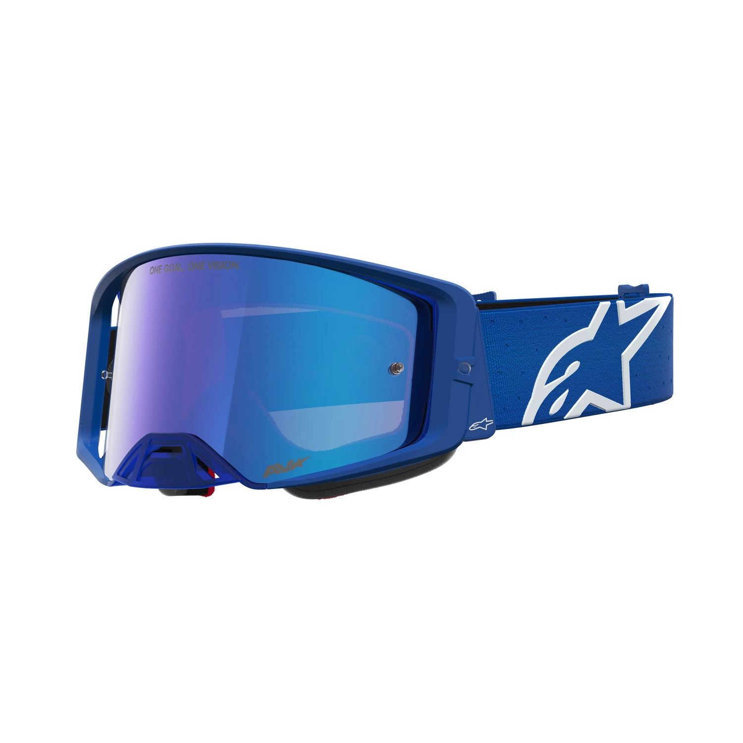 Alpinestars 2027 Supertech Vesta MX Goggles Blithe Blue White Mirror Blue