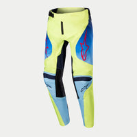 Alpinestars 2024 Racer Hoen Youth Motocross Combo Kit Yellow Fluo Blue Night Navy