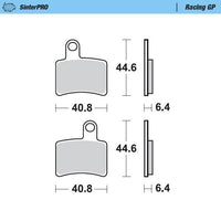 Moto-Master Rear Pro Racing GP Sintered Brake Pads For Beta Rev 80 2008-2010