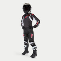 Alpinestars 2024 Racer Lucent Youth Motocross Combo Kit Black White