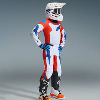 Alpinestars 2026 Youth Fluid Grid Motocross Combo Kit Orange Ucla Blue