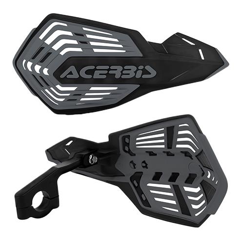 Acerbis X-Future Vented MX Handguards Black Grey Fantic XE XEF XX XXF Motocross