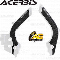Acerbis X-Grip Frame Protector Guards White Black For Husqvarna TC 250 2019-2022