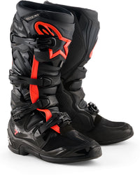 Alpinestars 2026 Tech 7 MX Boots Black Red Flou