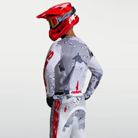 Alpinestars 2027 Racer Air Lone MX Jersey Grey Camo White Fire Red
