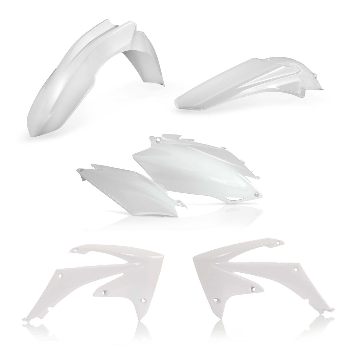 Acerbis Plastic Kit White For HONDA CRF 450 R 2011-2012
