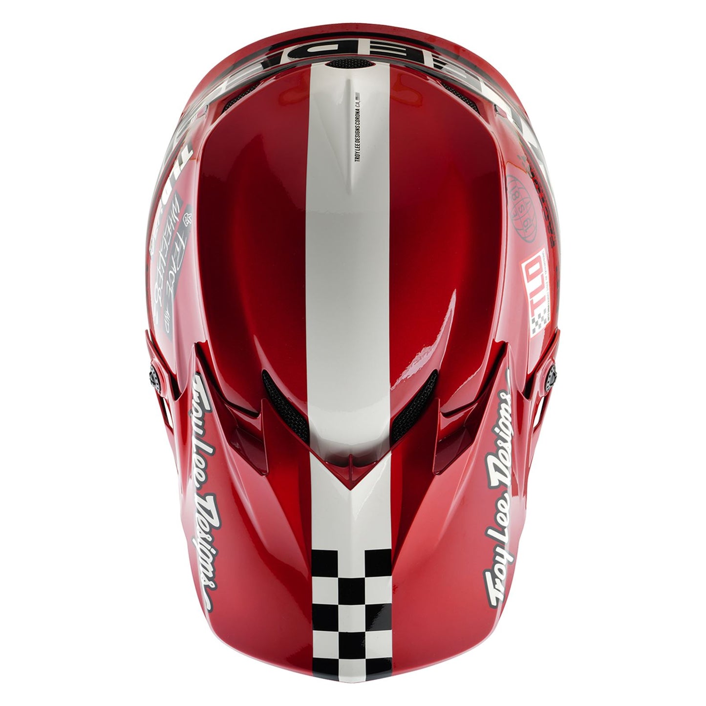 Troy Lee Designs Spring 2025 MX Helmet GP PRO Youth Fifty-50 White Red