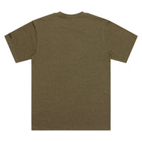 Troy Lee Designs Spring 2025 MX Badge Casual T-Shirt Olive Heather