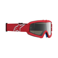 Alpinestars 2027 Youth Vision Vesta MX Goggles Red Flo Chrome Mirror Silver