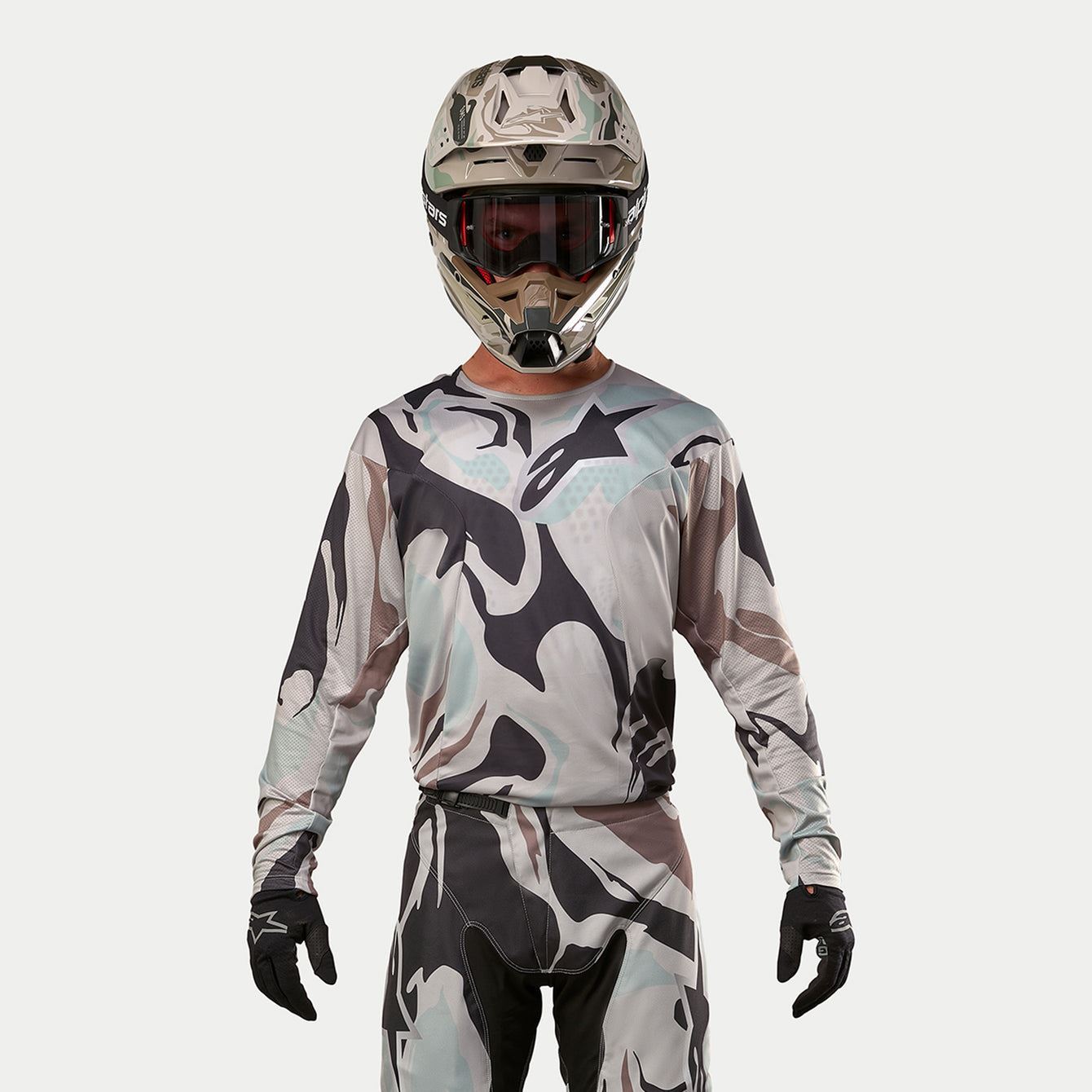 Alpinestars 2024 Racer Tactical Motocross Jersey Iron Camo CLEARANCE