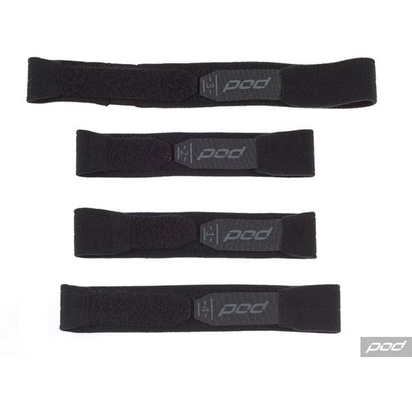 Pod Active Motocross Knee Brace Strap Set K1 Black Youth