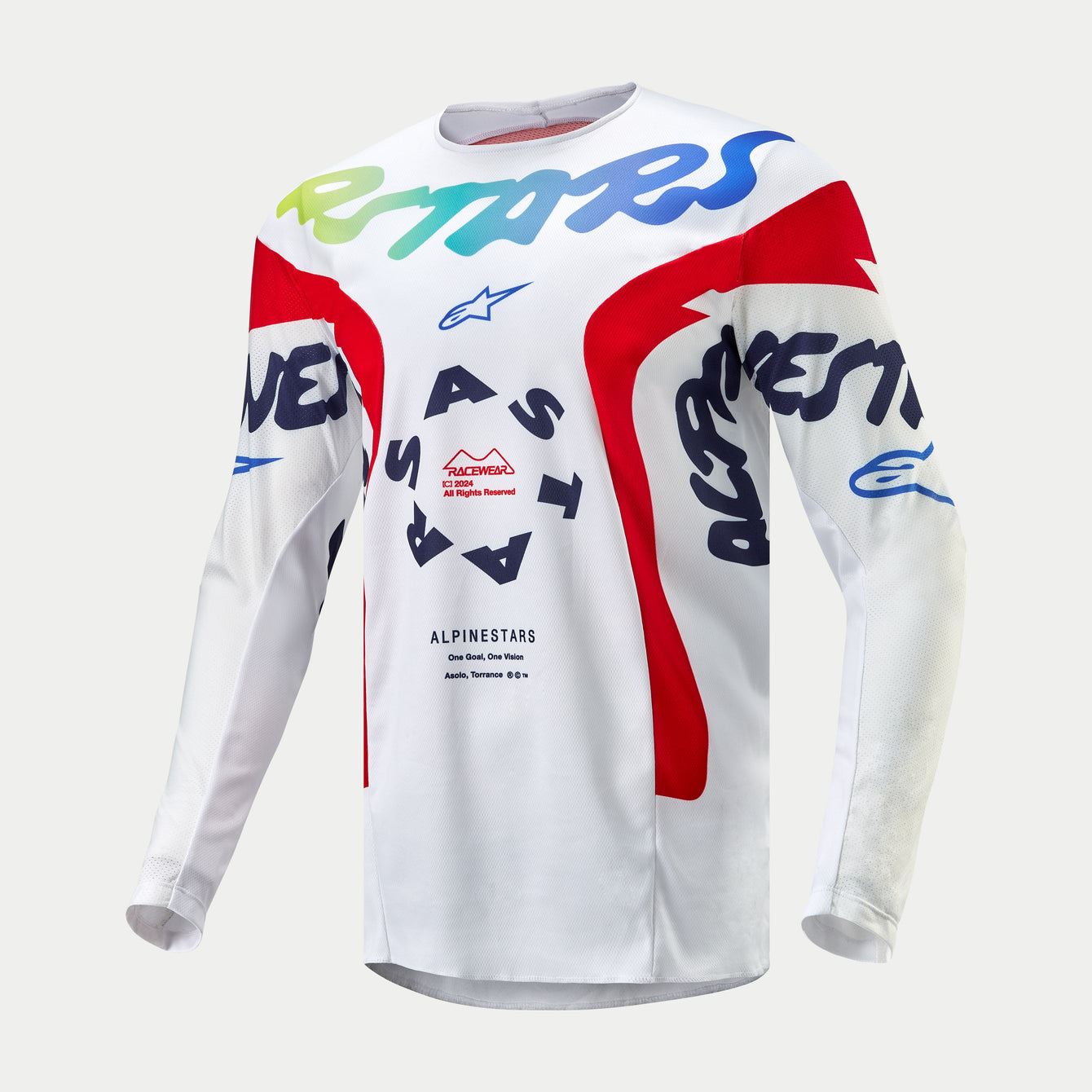 Alpinestars 2024 Racer Hana Motocross Jersey White Multi