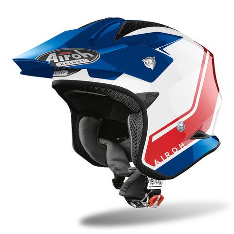 Airoh Trials Helmet 2024 TRRS Keen Blue Red Gloss