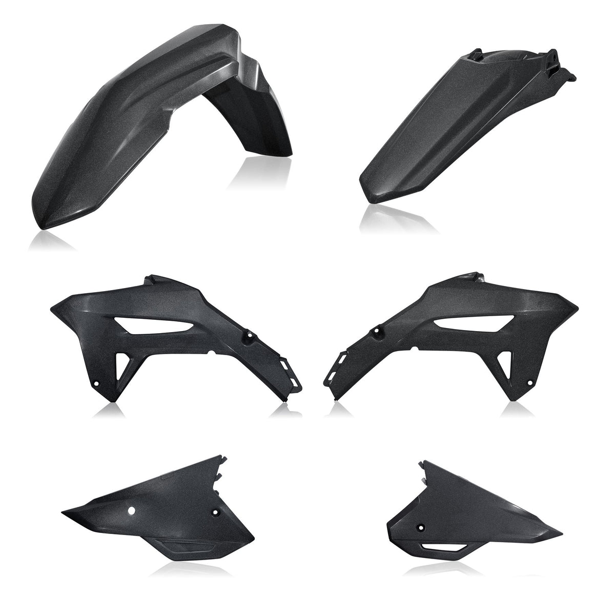 Acerbis Plastic Kit Metallic Black 0024558.092