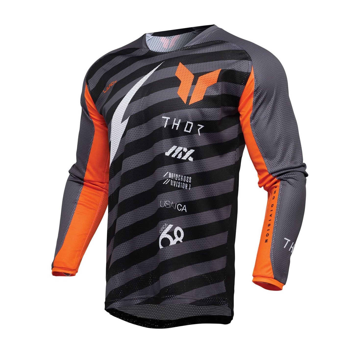 Thor MX Spring 2025 Combo Kit Launchmode Vented Raid Charcoal Black