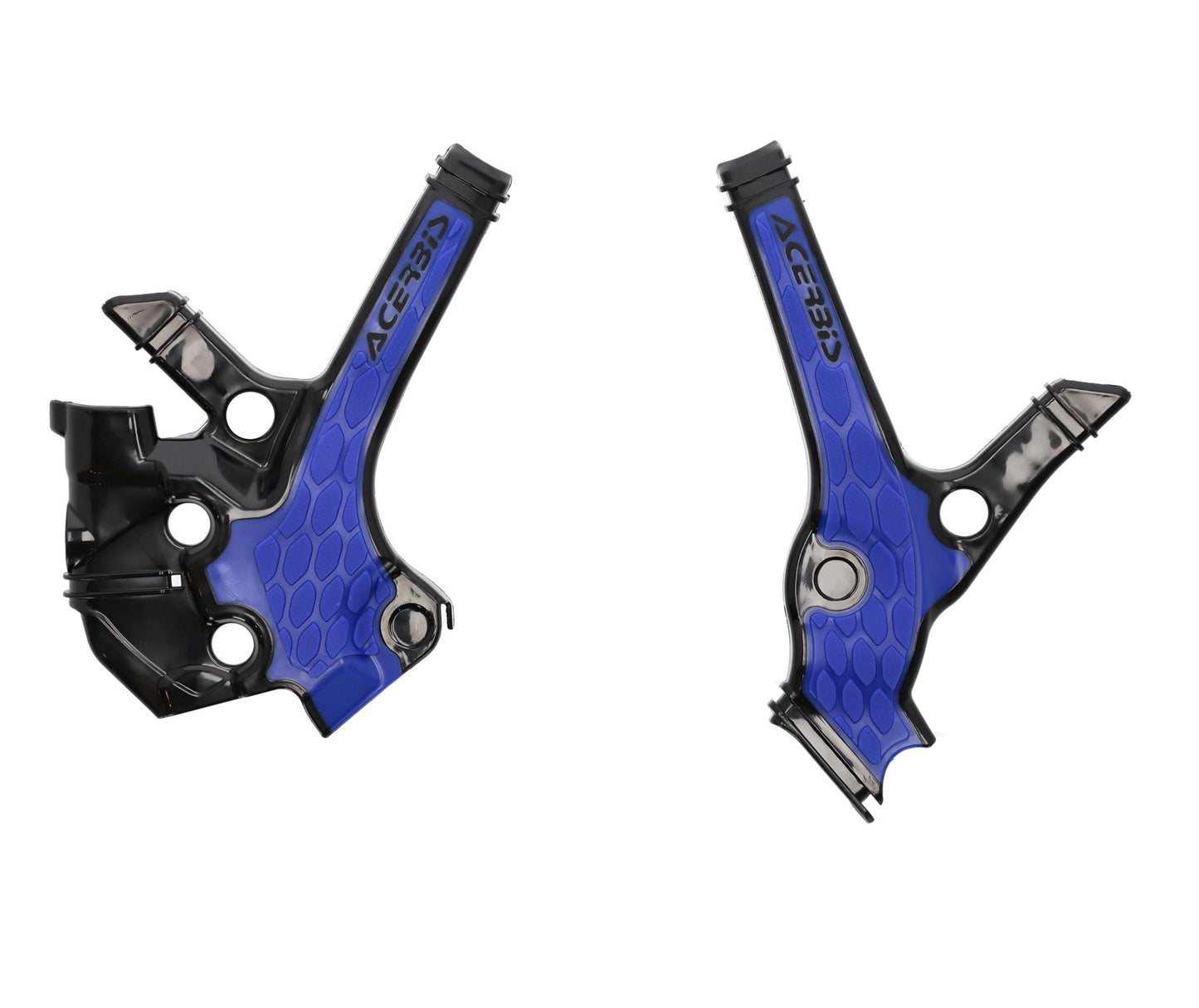 Acerbis X-Grip Frame Protector Guards Black Blue For Yamaha YZ 85 2022-2025
