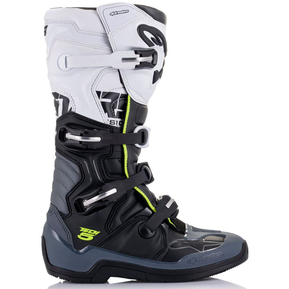 Alpinestars 2026 Tech 5 Motocross Boots Black Dark Grey