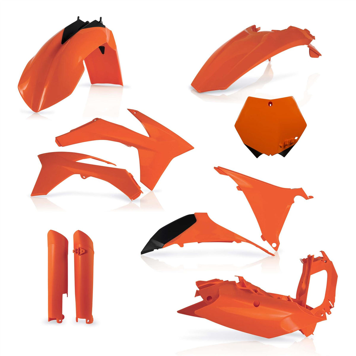Acerbis Full Plastic Kit Orange For KTM SX 125 2011