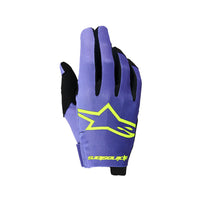 Alpinestars 2026 Radar Motocross Gloves Purple Yellow Flo