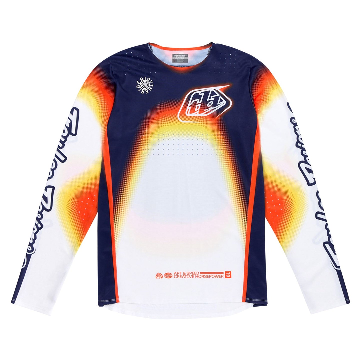 Troy Lee Designs Spring 2025 MX Jersey SE PRO Array Jersey White Navy