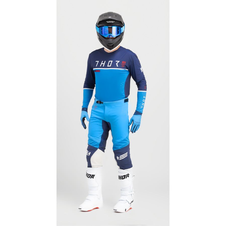 Thor Prime Ace Navy Blue Motocross Combo Kit CLEARANCE
