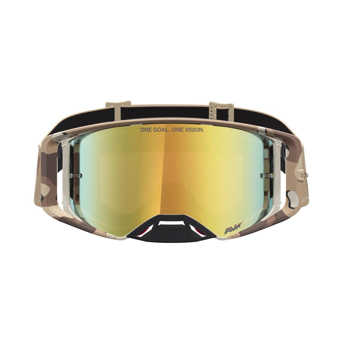 Alpinestars 2027 Supertech Lone MX Goggles Camo Desert Mirror Gold