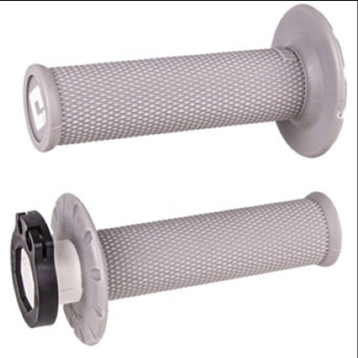 ODI MX V2 Lock-On Grip No Waffle Grey For Honda CR 250R 1989-2007