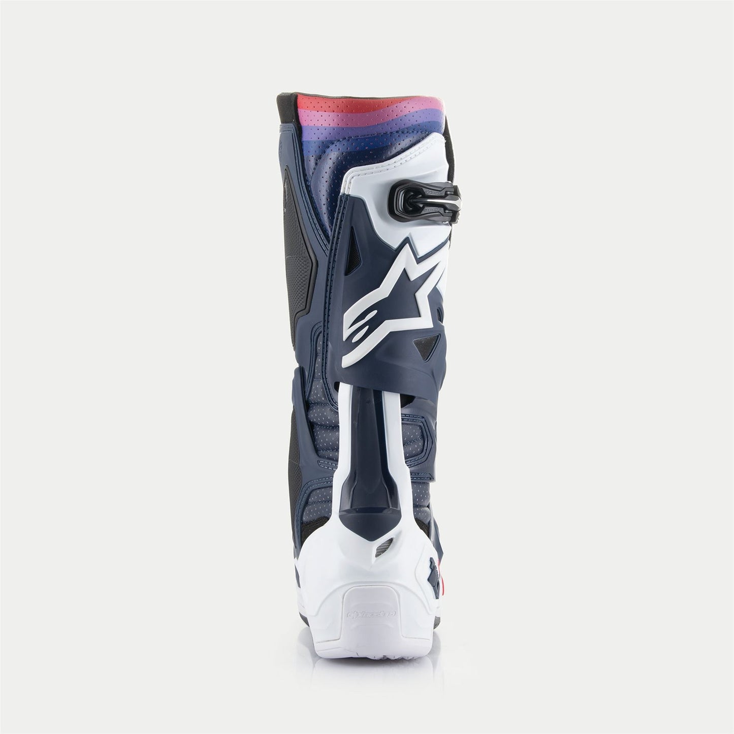 Alpinestars 2025 Tech 10 Supervented Motocross Boots Night Navy White Rainbow