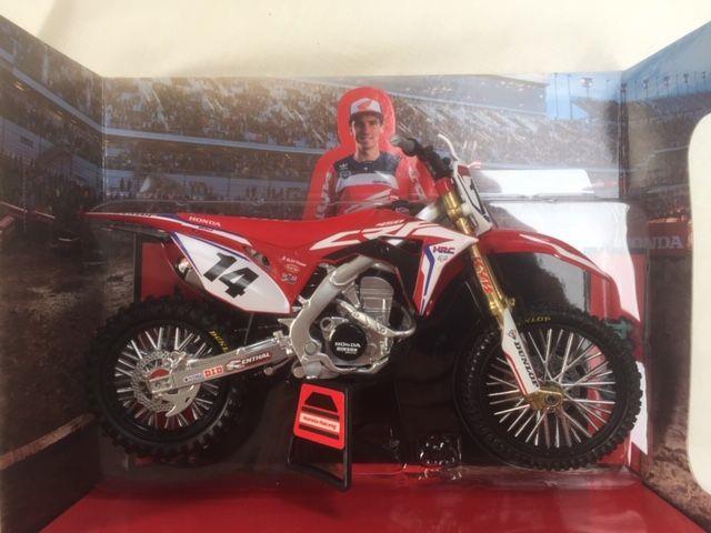 Honda HRC Cole Seeley #14 CRF 450 2017 1:12 Scale Toy Model MX