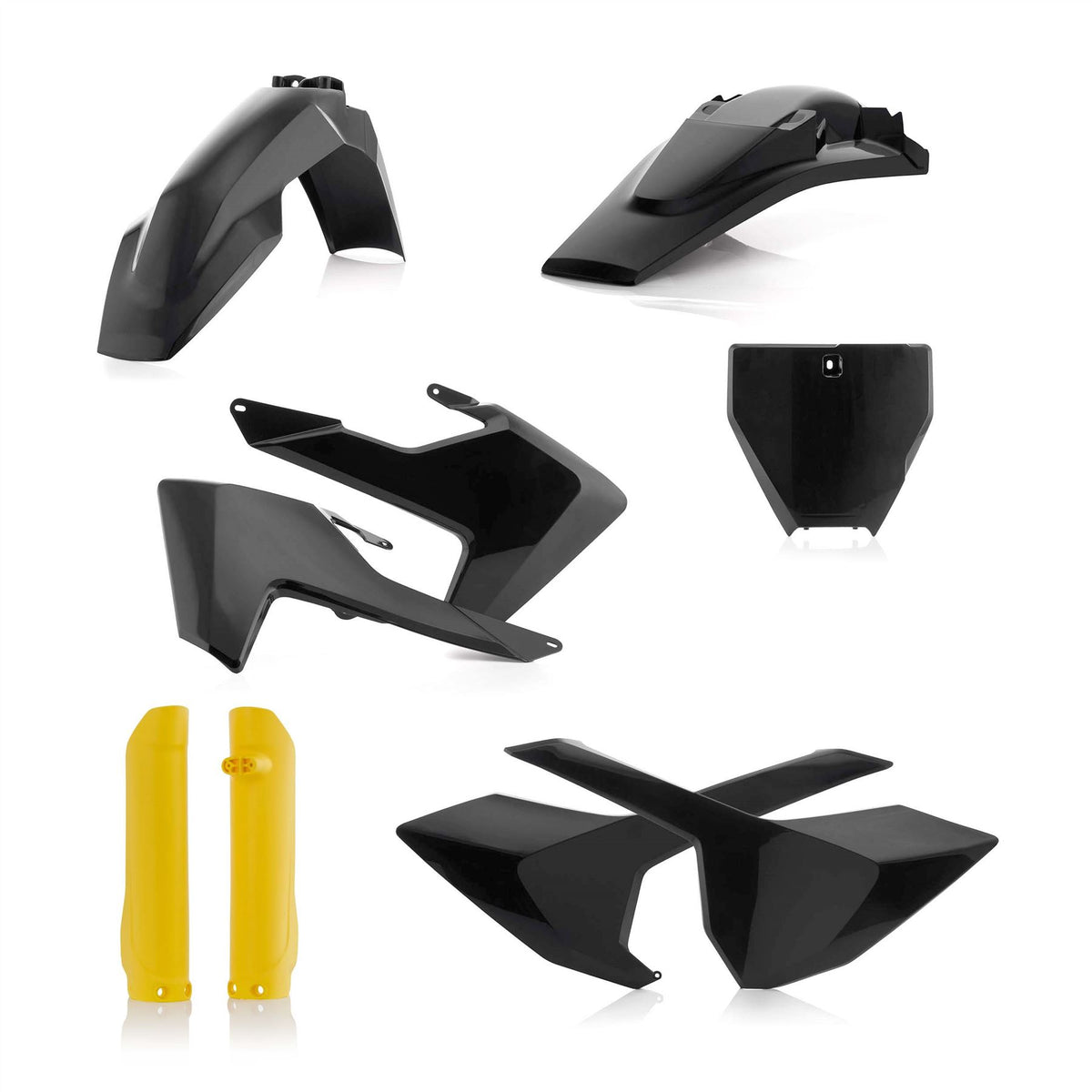 Acerbis Full Plastic Kit Black 015 For Husqvarna TC 250 2014-2016