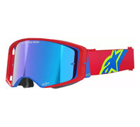 Alpinestars 2025 Goggles Supertech Corp Absolute Vision Red Blue Mirror Blue