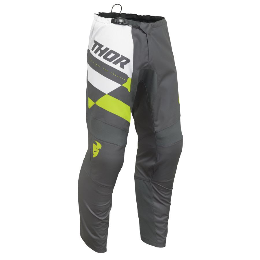 Thor 2025 Youth Sector Checker Charcoal Acid Motocross Pants