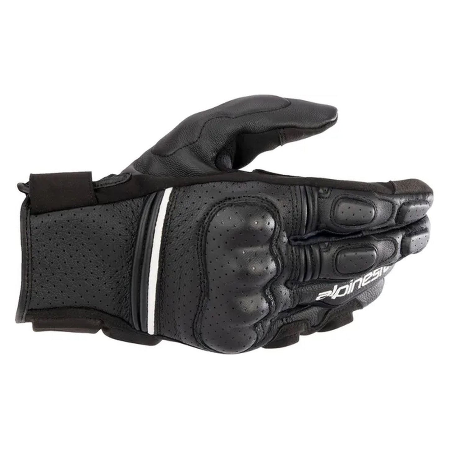Alpinestars Phenom Air Leather Road Bike Gloves Black White