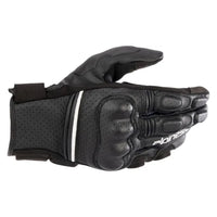 Alpinestars Phenom Air Leather Road Bike Gloves Black White