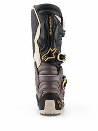 Alpinestars 2026 Tech 7 Enduro Drystar MX Boots Black Dark Grey Gold