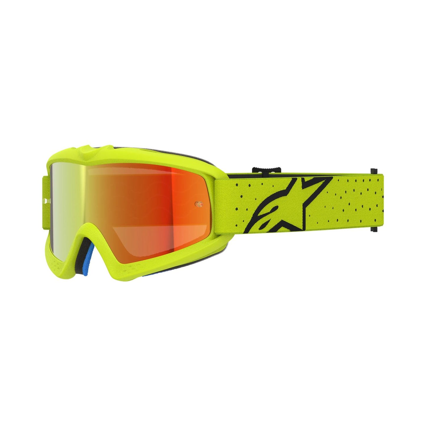 Alpinestars 2027 Youth Vision Vesta MX Goggles Yellow Flo Black Mirror Red