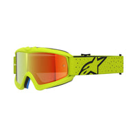 Alpinestars 2027 Youth Vision Vesta MX Goggles Yellow Flo Black Mirror Red