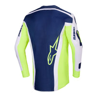 Alpinestars 2026 Racer Air Riway Motocross Jersey Light Grey Yellow Flo Blue