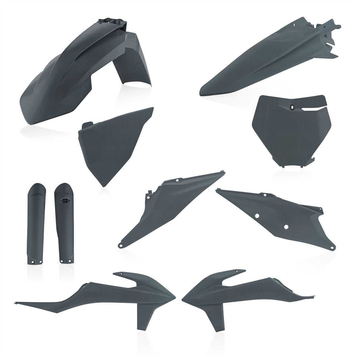 Acerbis Full Plastic Kit Metallic Grey For KTM XC 300 TPI 2020-2022