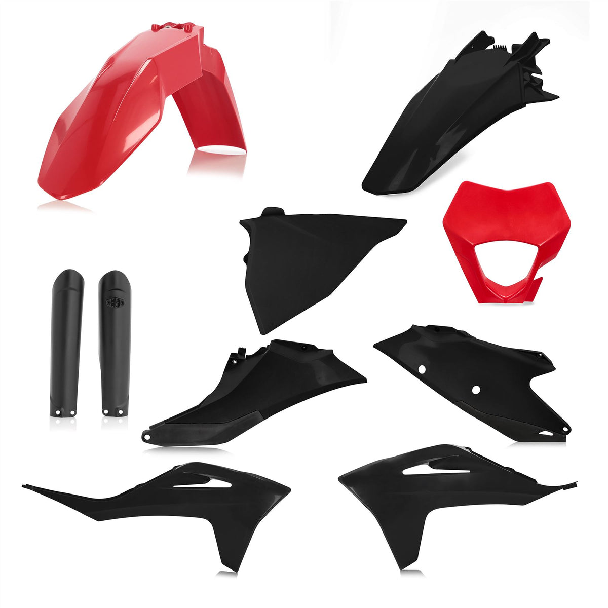 Acerbis Full Plastic Kit Red Black 0024633.349