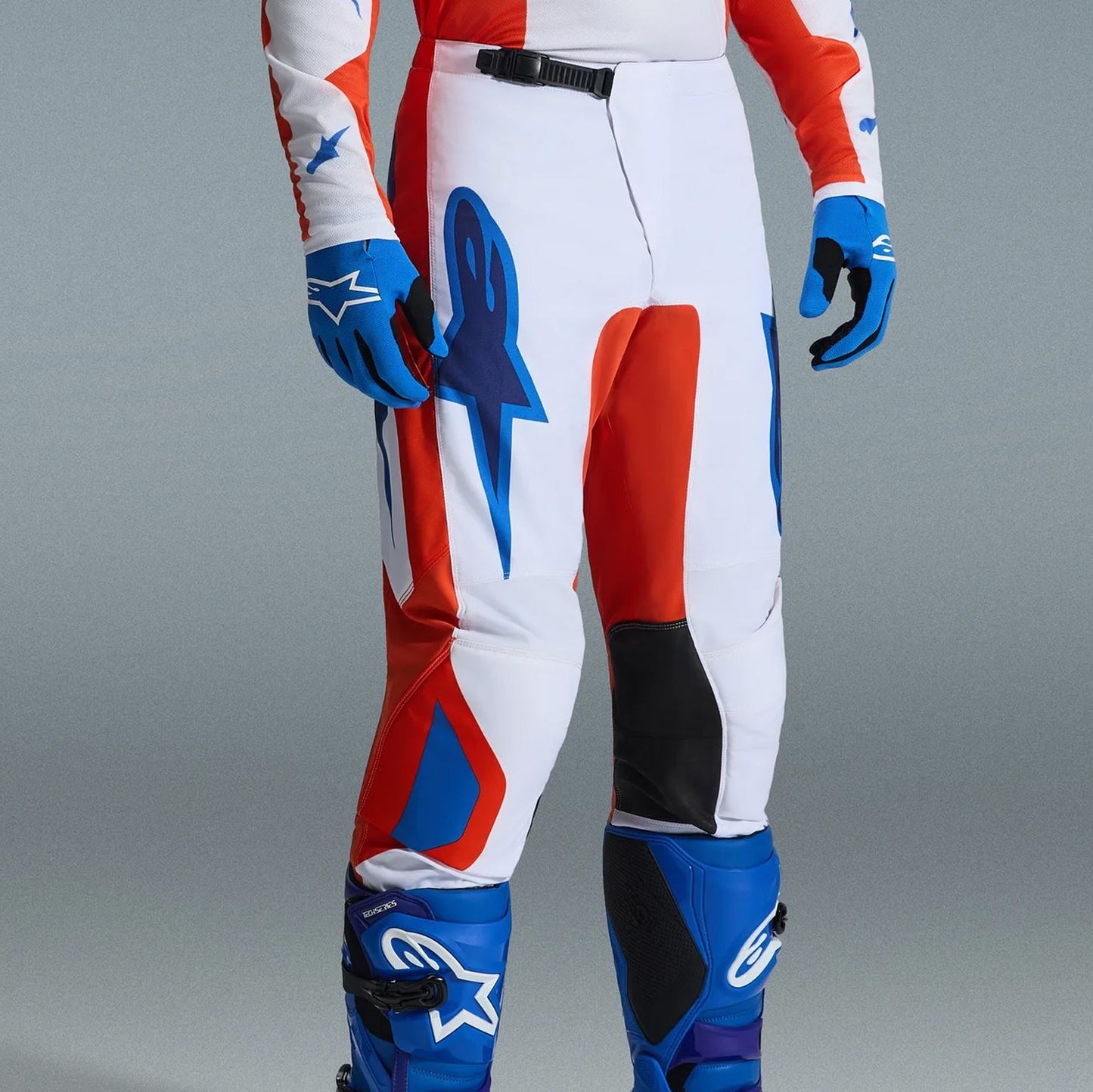 Alpinestars 2026 Fluid Grid Motocross Pants Orange Ucla Blue