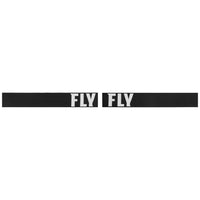 Fly Racing 2025 Focus Sand Motocross Goggles Black White with Dark Smoke Lens