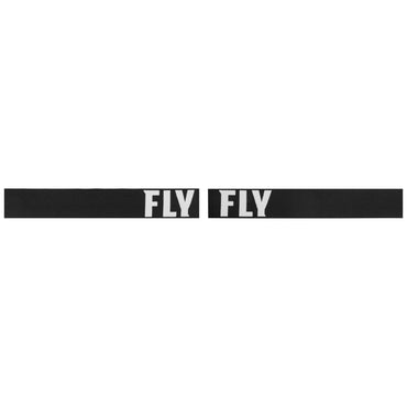 Fly Racing 2025 Focus Sand Motocross Goggles Black White with Dark Smoke Lens