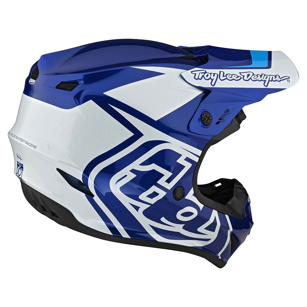 Troy Lee Designs 2025 GP Helmet Overload Blue White