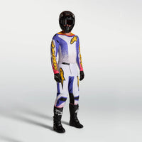 Alpinestars 2027 Fluid Drag MX Combo Kit Light Lilac Blue Iris Gold